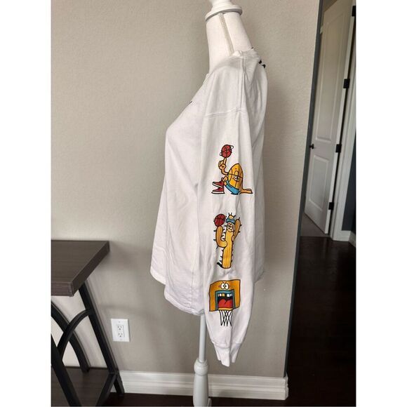 Nike Exploration Series Basketball Long Sleeve Tee Cartoon Arms size medium - Picture 6 of 9